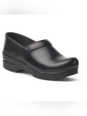 Dansko Professional Work Cabrio Leather Clog Shoes Sz US 8.5-9 EU 39 Black